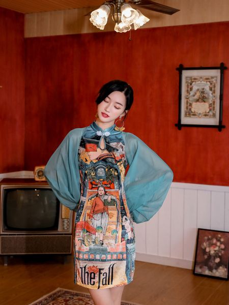 lapel-neck printed a line long-sleeved vintage fashion women slim midi autumn winter es, Black;gray
lapel-neck printed a line long-sleeved vintage fashion women slim midi autumn winter es, Black;gray