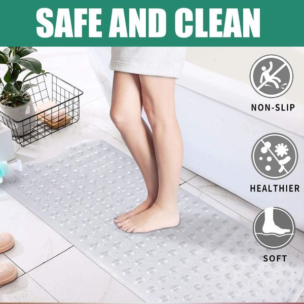 non-slip bath mat rectangle pvc anti-skid bathroom mats soft massage suction cup anti-bacterial shower
non-slip bath mat rectangle pvc anti-skid bathroom mats soft massage suction cup anti-bacterial shower