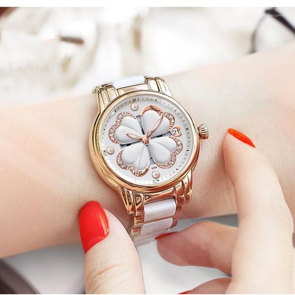 brand lady good luck clover watches for women japan quartz crystals wrist watch water proof leather ceramic bracelet femme wristwatches, Slivery;brown
brand lady good luck clover watches for women japan quartz crystals wrist watch water proof leather ceramic bracelet femme wristwatches, Slivery;brown