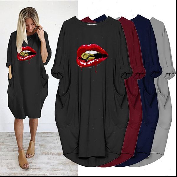plus size 5xl womens dresses dress red lips print long sleeve pocket loose vintage party club casual midi, Black;gray
plus size 5xl womens dresses dress red lips print long sleeve pocket loose vintage party club casual midi, Black;gray