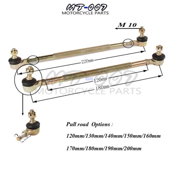 motorcycle wheels & tires m10 120mm/130mm/140mm/150mm/160mm ball joiner bolt tie rod 50cc 70cc 110cc quad dirt bike atv go kart dune buggy
motorcycle wheels & tires m10 120mm/130mm/140mm/150mm/160mm ball joiner bolt tie rod 50cc 70cc 110cc quad dirt bike atv go kart dune buggy