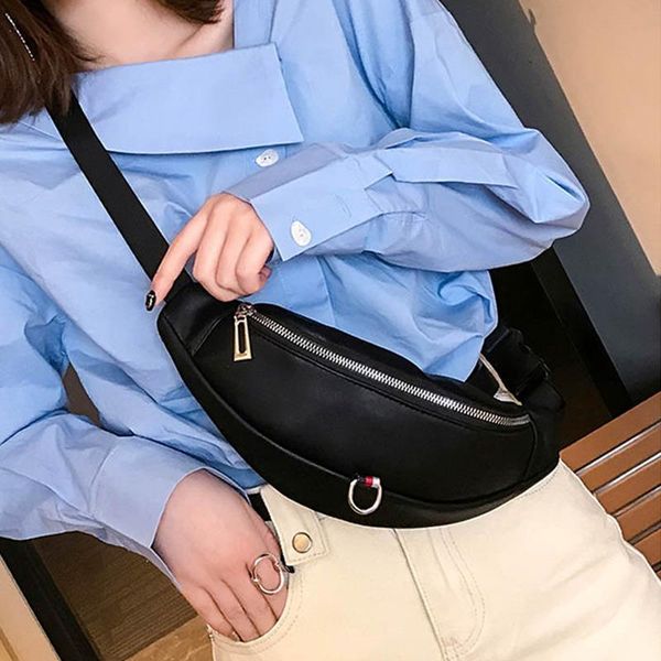 pu leather women waist bag fanny pack black white shoulder crossbody chest bags female banana belt bag hip purse
pu leather women waist bag fanny pack black white shoulder crossbody chest bags female banana belt bag hip purse