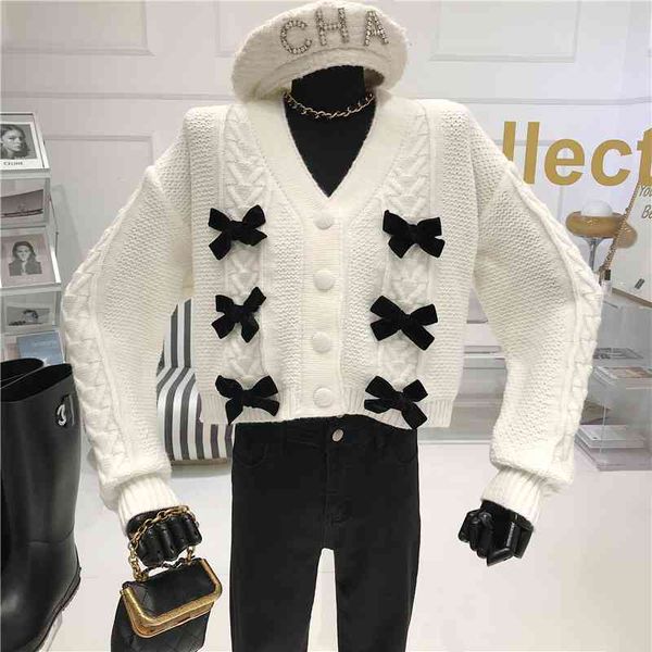 coat niche design dimensional bowknot torsion breasted v-neck female sweater 2021 cardigan mesh, Tan;black
coat niche design dimensional bowknot torsion breasted v-neck female sweater 2021 cardigan mesh, Tan;black