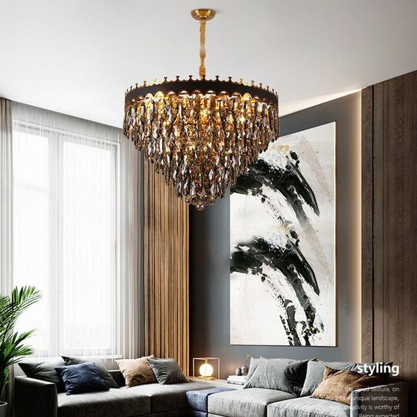 pendant lamps modern luxury smoky gray crystal led lights lustre bedroom living dining room indoor lighting lamp hanging light fixture
pendant lamps modern luxury smoky gray crystal led lights lustre bedroom living dining room indoor lighting lamp hanging light fixture
