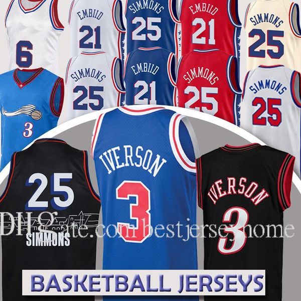 2021 men basketball jersey joel 21 embiid allen 3 iverson retro jerseys ben 25 simmons camisetas de baloncesto basketball jerseys size s-2xl, Black;red
2021 men basketball jersey joel 21 embiid allen 3 iverson retro jerseys ben 25 simmons camisetas de baloncesto basketball jerseys size s-2xl, Black;red