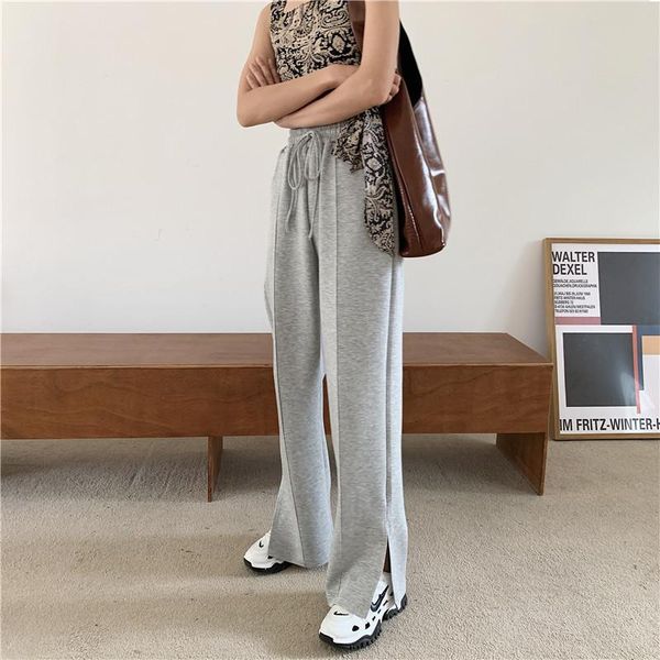 women's pants & capris calzoncillos grises de piernas anchas cintura alta, Black;white
women's pants & capris calzoncillos grises de piernas anchas cintura alta, Black;white
