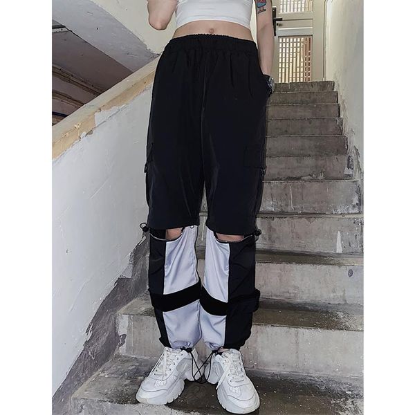 women's pants & capris casual summer thin wear hip-hop trend loose fashion brand work detachable straight pant trousers, Black;white
women's pants & capris casual summer thin wear hip-hop trend loose fashion brand work detachable straight pant trousers, Black;white