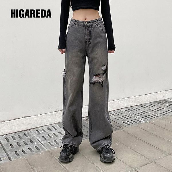 ripped hole tassel stretch distressed black jeans woman high waist vintage casual straight denim pants capris autumn women's, Blue
ripped hole tassel stretch distressed black jeans woman high waist vintage casual straight denim pants capris autumn women's, Blue
