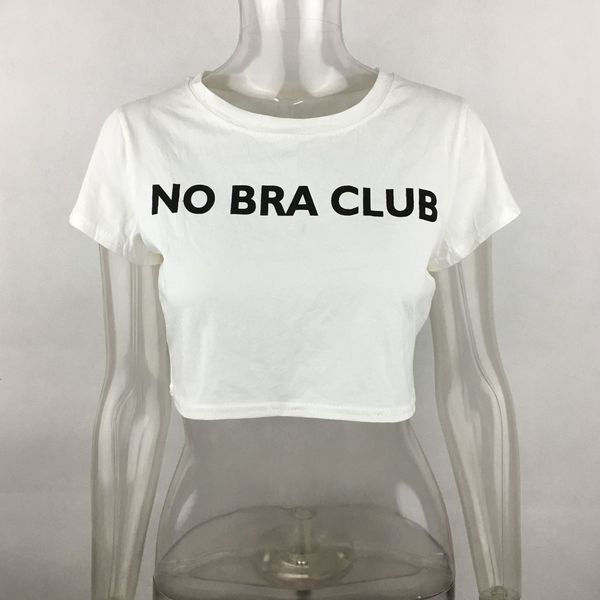 women's t-shirt new cropped t shirt no bra club print t-shirt fashion cotton tee shirt femme crop woman clothing zel9, White
women's t-shirt new cropped t shirt no bra club print t-shirt fashion cotton tee shirt femme crop woman clothing zel9, White