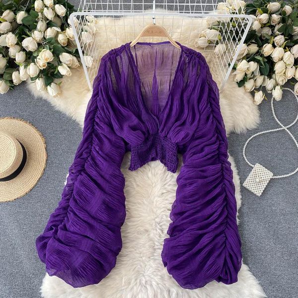 women's blouses & shirts shirred white pink lantern sleeve crisscross ruched blouse women elegant slim waist crop fashion blus
women's blouses & shirts shirred white pink lantern sleeve crisscross ruched blouse women elegant slim waist crop fashion blus
