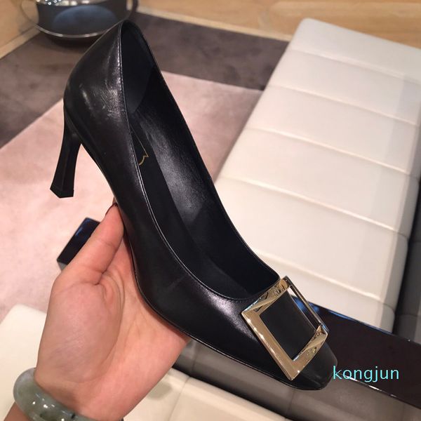 designer- women fashion square toe shoes womens stiletto heel high heels mid heel nude square buckle wedding, Black
designer- women fashion square toe shoes womens stiletto heel high heels mid heel nude square buckle wedding, Black