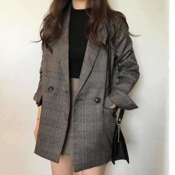 women's suits & blazers 2021 autumn and winter double row two button suit coat feminine mature professional, White;black
women's suits & blazers 2021 autumn and winter double row two button suit coat feminine mature professional, White;black