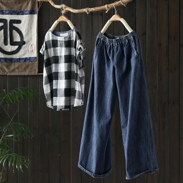 women's jeans fashion loose cotton soft denim wide leg pants women 2021 autumn long, Blue
women's jeans fashion loose cotton soft denim wide leg pants women 2021 autumn long, Blue