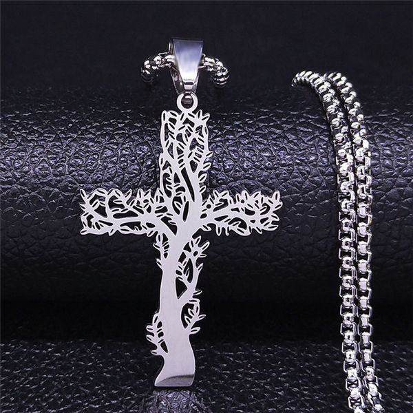 tree of life cross stainless steel chain necklace silver color statement necklace jewelry joyeria acero inoxidable mujer
tree of life cross stainless steel chain necklace silver color statement necklace jewelry joyeria acero inoxidable mujer
