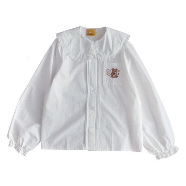 japanese kawaii cartoon white shirt women lolita sweet peter pan collar lace button down blouse soft girls long sleeve cute, White;black
japanese kawaii cartoon white shirt women lolita sweet peter pan collar lace button down blouse soft girls long sleeve cute, White;black