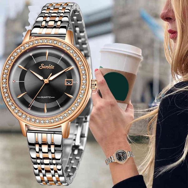 sunkta black wrist watch women watches luxury brand all steel ladies quartz women watches relogio feminino montre femme 210517, Slivery;brown
sunkta black wrist watch women watches luxury brand all steel ladies quartz women watches relogio feminino montre femme 210517, Slivery;brown