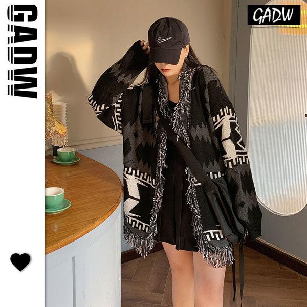 women's knits & tees women cardigan sweater harajuku tassel knitted jacket retro french loose autumn winter coat, White
women's knits & tees women cardigan sweater harajuku tassel knitted jacket retro french loose autumn winter coat, White