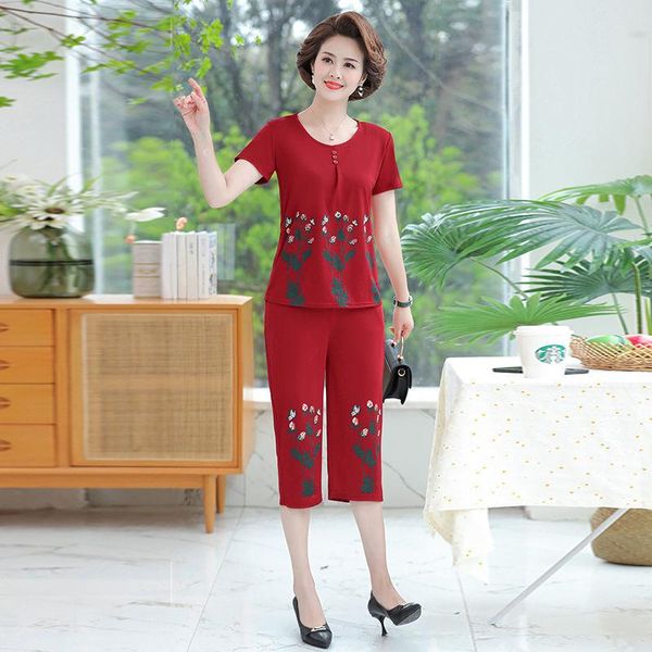 women's two piece pants women 2021 summer fashion sets female middle-aged short-sleeved printed shirt ladies loose straight suits r76, White
women's two piece pants women 2021 summer fashion sets female middle-aged short-sleeved printed shirt ladies loose straight suits r76, White