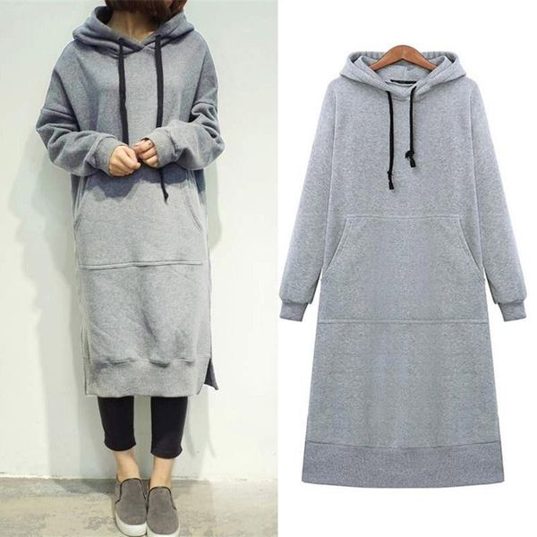 women's hoodies & sweatshirts women long dress streetwear oversized hem split woman sweatshirt causal solid pocket sleeve hooded female, Black
women's hoodies & sweatshirts women long dress streetwear oversized hem split woman sweatshirt causal solid pocket sleeve hooded female, Black