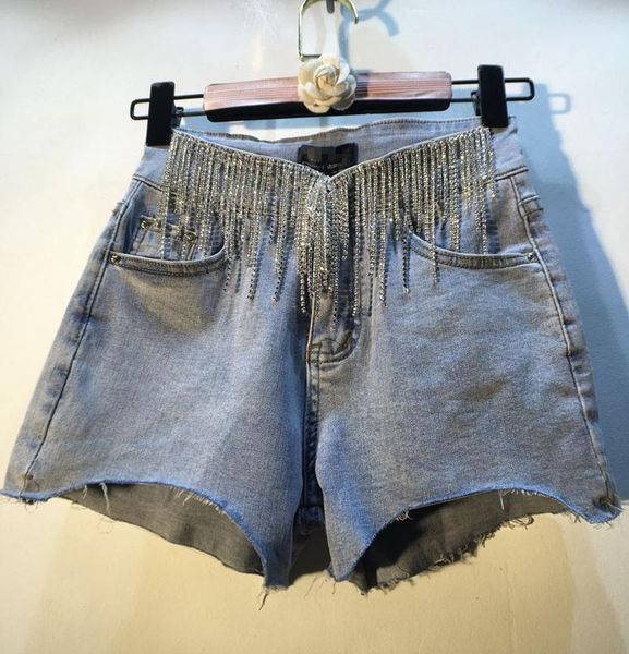 women's jeans women denim shorts 2021 summer heavy tassel diamond high waist slimming wide-leg stretch female jean, Blue
women's jeans women denim shorts 2021 summer heavy tassel diamond high waist slimming wide-leg stretch female jean, Blue