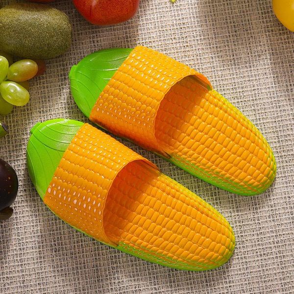 corn flip flops women's slippers home bathroom funny shoes creative women non slip soft on outdoor slides, Black
corn flip flops women's slippers home bathroom funny shoes creative women non slip soft on outdoor slides, Black