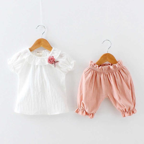 summer children baby girl set clothes cotton linen short sleeve fashion flower + solid shorts 2 pcs kids girl set 210713, White
summer children baby girl set clothes cotton linen short sleeve fashion flower + solid shorts 2 pcs kids girl set 210713, White
