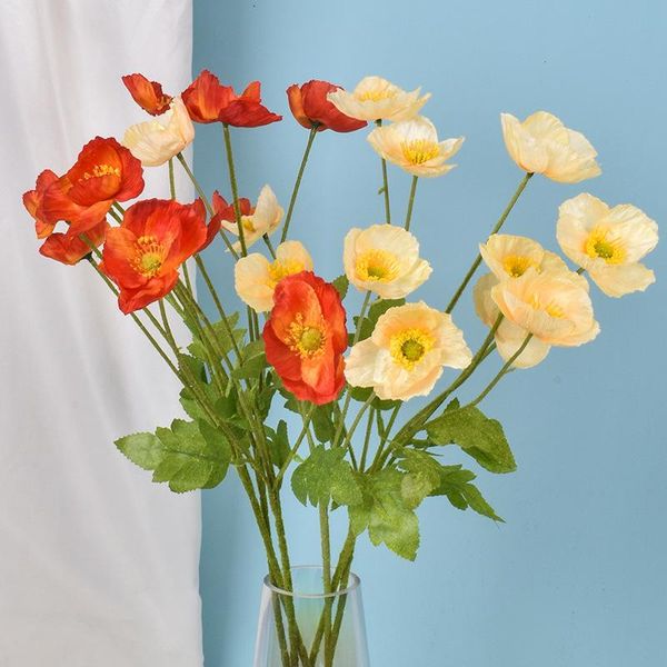 decorative flowers & wreaths 60cm length 4 heads silk poppy cherry blossoms artificial rose flower for wedding decoration scrapbooking diy h
decorative flowers & wreaths 60cm length 4 heads silk poppy cherry blossoms artificial rose flower for wedding decoration scrapbooking diy h