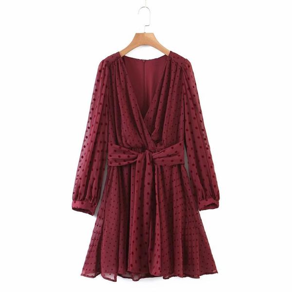casual dresses puwd chic woman red lace v neck chiffon mini dress spring fshion ladies sashes party female elegant dot print m3x6, Black;gray
casual dresses puwd chic woman red lace v neck chiffon mini dress spring fshion ladies sashes party female elegant dot print m3x6, Black;gray