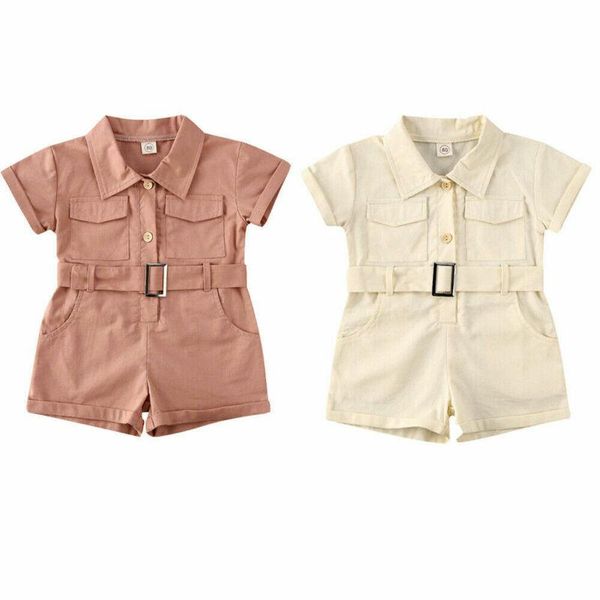 shorts summer toddler kids baby girls clothes romper jumpsuit playsuit solid outfit with belt, Black
shorts summer toddler kids baby girls clothes romper jumpsuit playsuit solid outfit with belt, Black