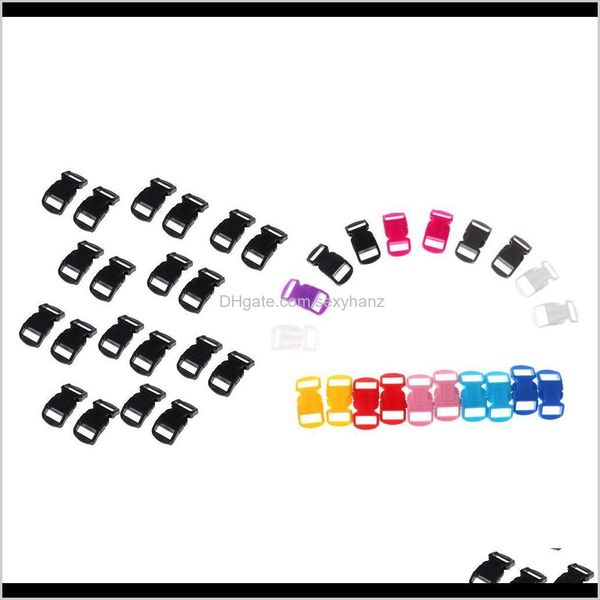sewing notions tools apparel drop delivery 2021 40 pieces 38 10mm mixed curved side release plastic buckles for paracord bracelets hjv9h, Black
sewing notions tools apparel drop delivery 2021 40 pieces 38 10mm mixed curved side release plastic buckles for paracord bracelets hjv9h, Black