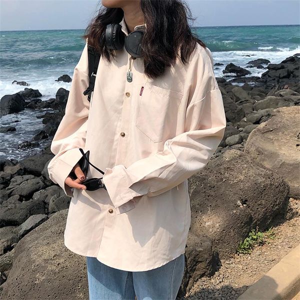 women's blouses & shirts ulzzang japanese kawaii ladies vintage loose casual pocket shirt female korean harajuku clothes for women, White
women's blouses & shirts ulzzang japanese kawaii ladies vintage loose casual pocket shirt female korean harajuku clothes for women, White