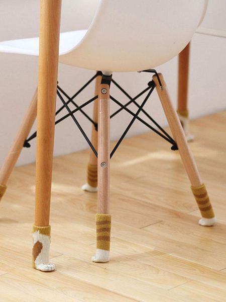chair covers 4pcs table cat claw foot cover protective pad double thick knit leg 
chair covers 4pcs table cat claw foot cover protective pad double thick knit leg