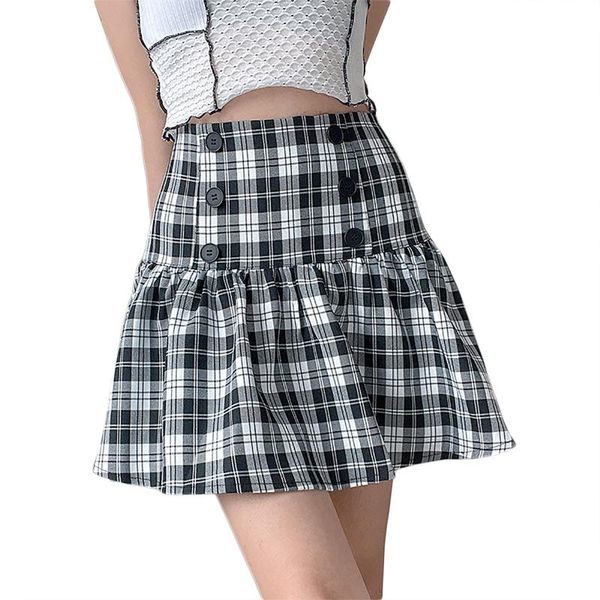 skirts women fashion plaid skirt lace up mini lady girls young style harajuku female a-line high waist goth skirts, black white
skirts women fashion plaid skirt lace up mini lady girls young style harajuku female a-line high waist goth skirts, black white