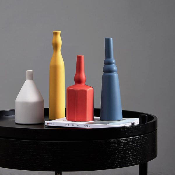 vases nordic morandi color small mouth ceramic vase ornament living room flower arrangement table
vases nordic morandi color small mouth ceramic vase ornament living room flower arrangement table