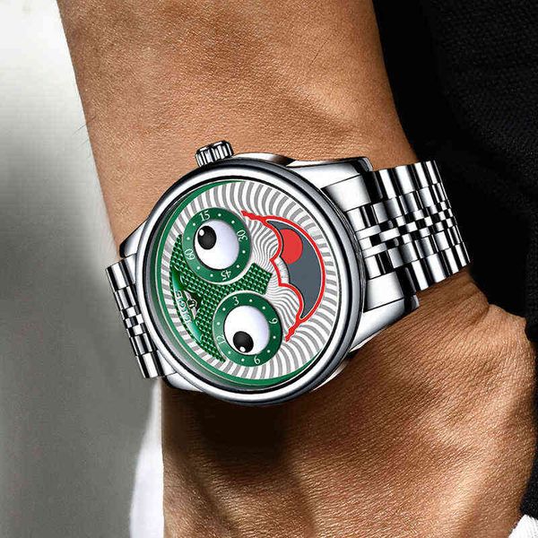 men watches lige fashion creative stainless steel automatic watch mens brand luxury waterproof sport mechanical wristwatch 210527, Slivery;brown
men watches lige fashion creative stainless steel automatic watch mens brand luxury waterproof sport mechanical wristwatch 210527, Slivery;brown