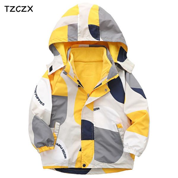 jackets boy's outerwear geometric pattern double layer fleece lining children coats for spring/autumn wear, Blue;gray
jackets boy's outerwear geometric pattern double layer fleece lining children coats for spring/autumn wear, Blue;gray