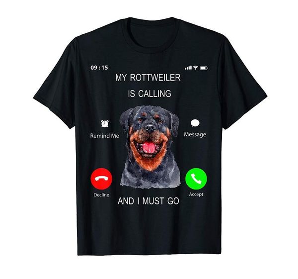 men's t-shirts my rottweiler is calling i must go tee dog lover owner t-shirt, White;black
men's t-shirts my rottweiler is calling i must go tee dog lover owner t-shirt, White;black