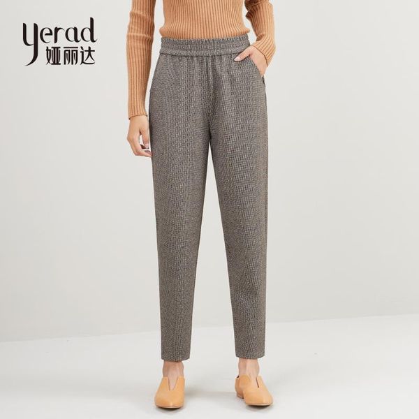 women's pants & capris yerad 2021 winter harem stretchy thicken warm elastic waist casual loose trousers, Black;white 
women's pants & capris yerad 2021 winter harem stretchy thicken warm elastic waist casual loose trousers, Black;white