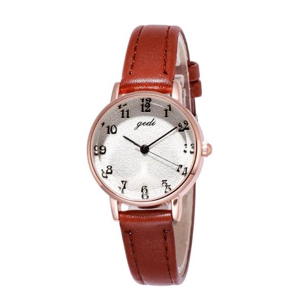 women's watches female wrist watch fashion leather band lady clock quartz movement simple style wristwatches, Slivery;brown
women's watches female wrist watch fashion leather band lady clock quartz movement simple style wristwatches, Slivery;brown
