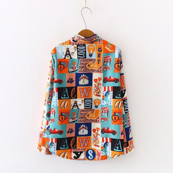 women's blouses & shirts spring summer harajuku streetwear women long sleeve shirt camisas femininas female printing, White
women's blouses & shirts spring summer harajuku streetwear women long sleeve shirt camisas femininas female printing, White