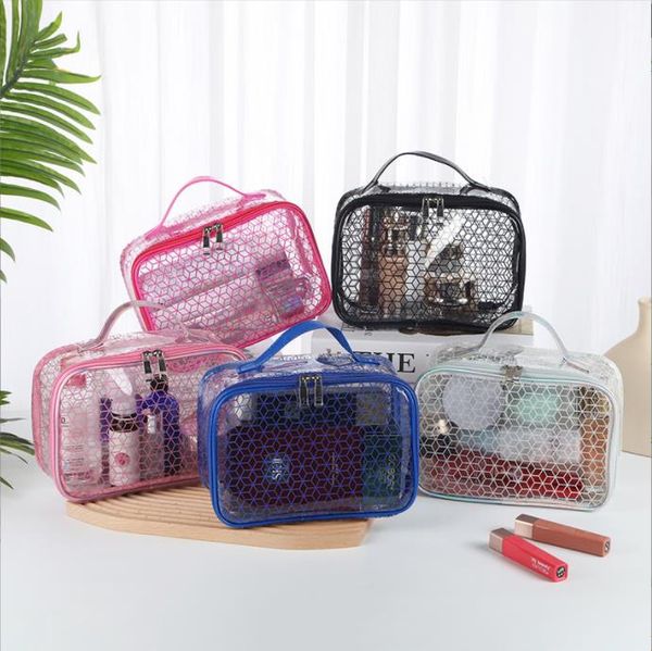 new simple pvc cosmetic bag transparent storage bags travel washing convenient wallet
new simple pvc cosmetic bag transparent storage bags travel washing convenient wallet