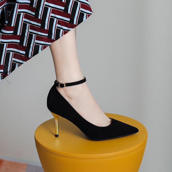 dress shoes fashion shallow mouth flock high heels black color work women 41 42 43
dress shoes fashion shallow mouth flock high heels black color work women 41 42 43