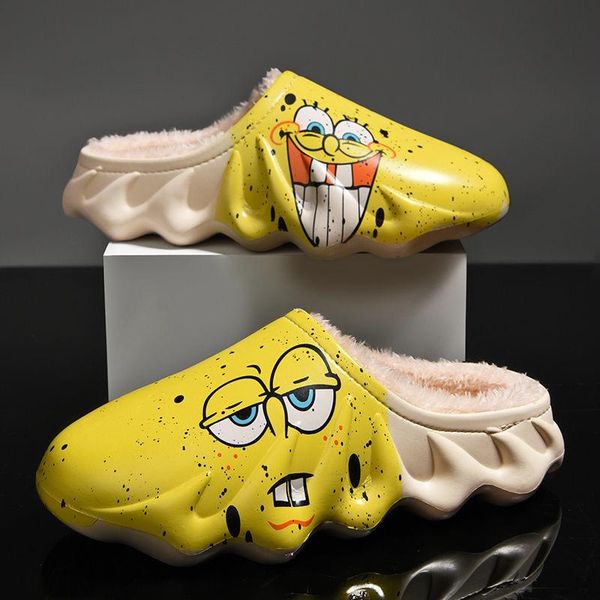 slippers home winter women thick platform waterproof non-slip rubber warm indoor fur cotton men couples ladies cartoon shoes, Black
slippers home winter women thick platform waterproof non-slip rubber warm indoor fur cotton men couples ladies cartoon shoes, Black