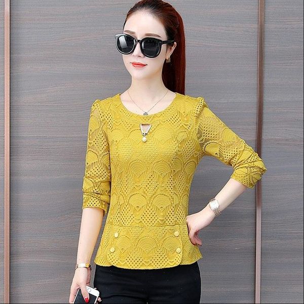 spring autumn style lace casual women shirts long sleeve o neck blusas df8002, White
spring autumn style lace casual women shirts long sleeve o neck blusas df8002, White