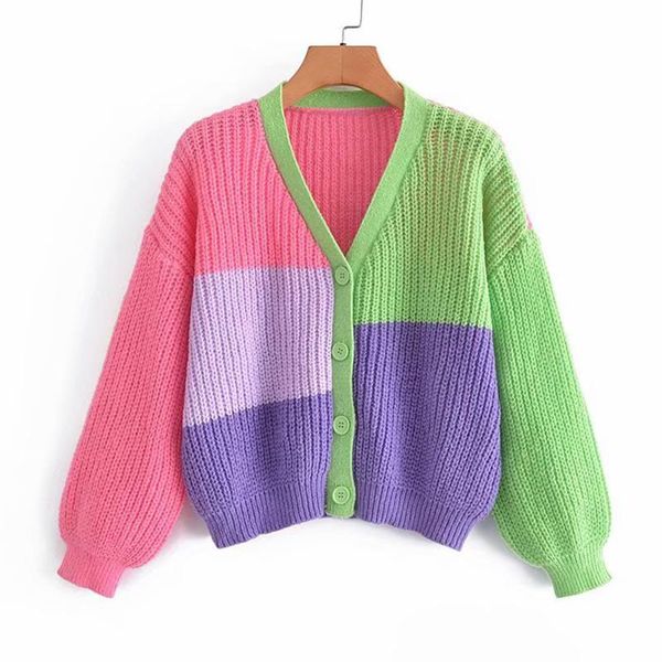 women's knits & tees yenkye preppy style hit color women sweater vintage lantern sleeve v neck casual loose crop outerwear female autum, White
women's knits & tees yenkye preppy style hit color women sweater vintage lantern sleeve v neck casual loose crop outerwear female autum, White
