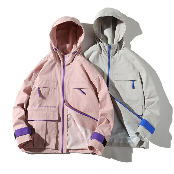 men reflective jacket hip hop streetwear hooded jackets coats windbreaker spring color block track coat hoodie, Black;brown
men reflective jacket hip hop streetwear hooded jackets coats windbreaker spring color block track coat hoodie, Black;brown
