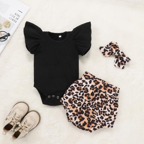 clothing sets 3pcs/set infant baby girl outfits summer toddler bodysuit leopard print shorts headband clothes set, White
clothing sets 3pcs/set infant baby girl outfits summer toddler bodysuit leopard print shorts headband clothes set, White
