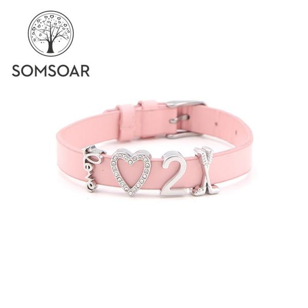 tennis somsoar jewelry genuine leather wrap sports love charm heart bracelet set with diy slide charms for woman as gift, Golden;silver
tennis somsoar jewelry genuine leather wrap sports love charm heart bracelet set with diy slide charms for woman as gift, Golden;silver