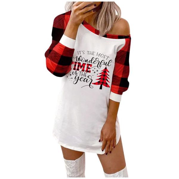 casual dresses women fashion merry christmas tree plaid printing mini dress o-neck off shoulder long sleeve happy year 2022 vestido, Black;gray
casual dresses women fashion merry christmas tree plaid printing mini dress o-neck off shoulder long sleeve happy year 2022 vestido, Black;gray