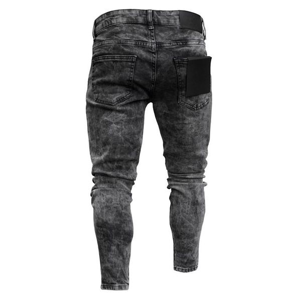 men's ripped jeans sweatpants hole pants casual foot zipper skinny trousers biker pencil long, Blue
men's ripped jeans sweatpants hole pants casual foot zipper skinny trousers biker pencil long, Blue